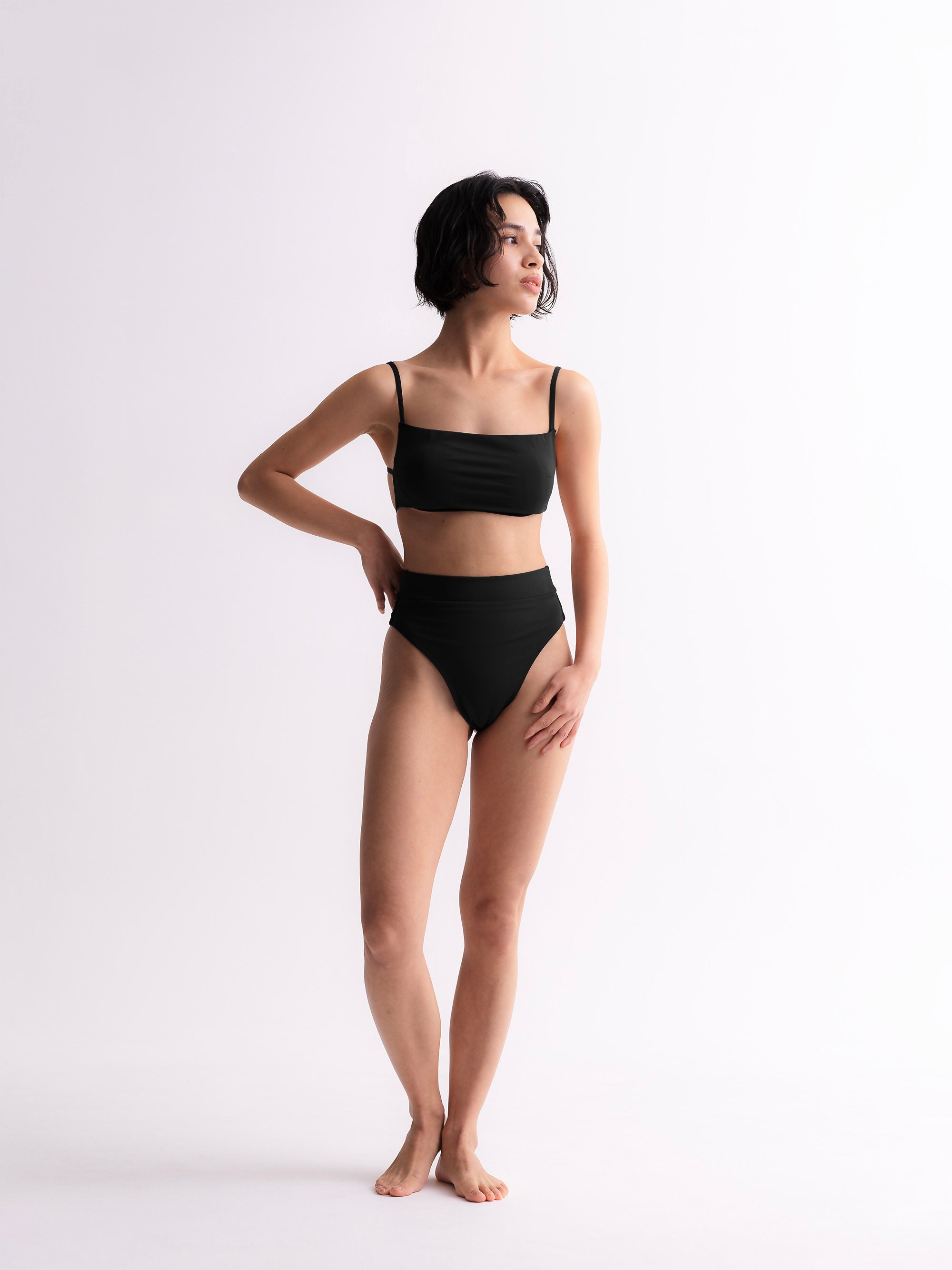 SISANDI バンドゥ 水着 サイズ1 ミッドナイトブラック ADJUST BANDEAU midnight black – SISANDI