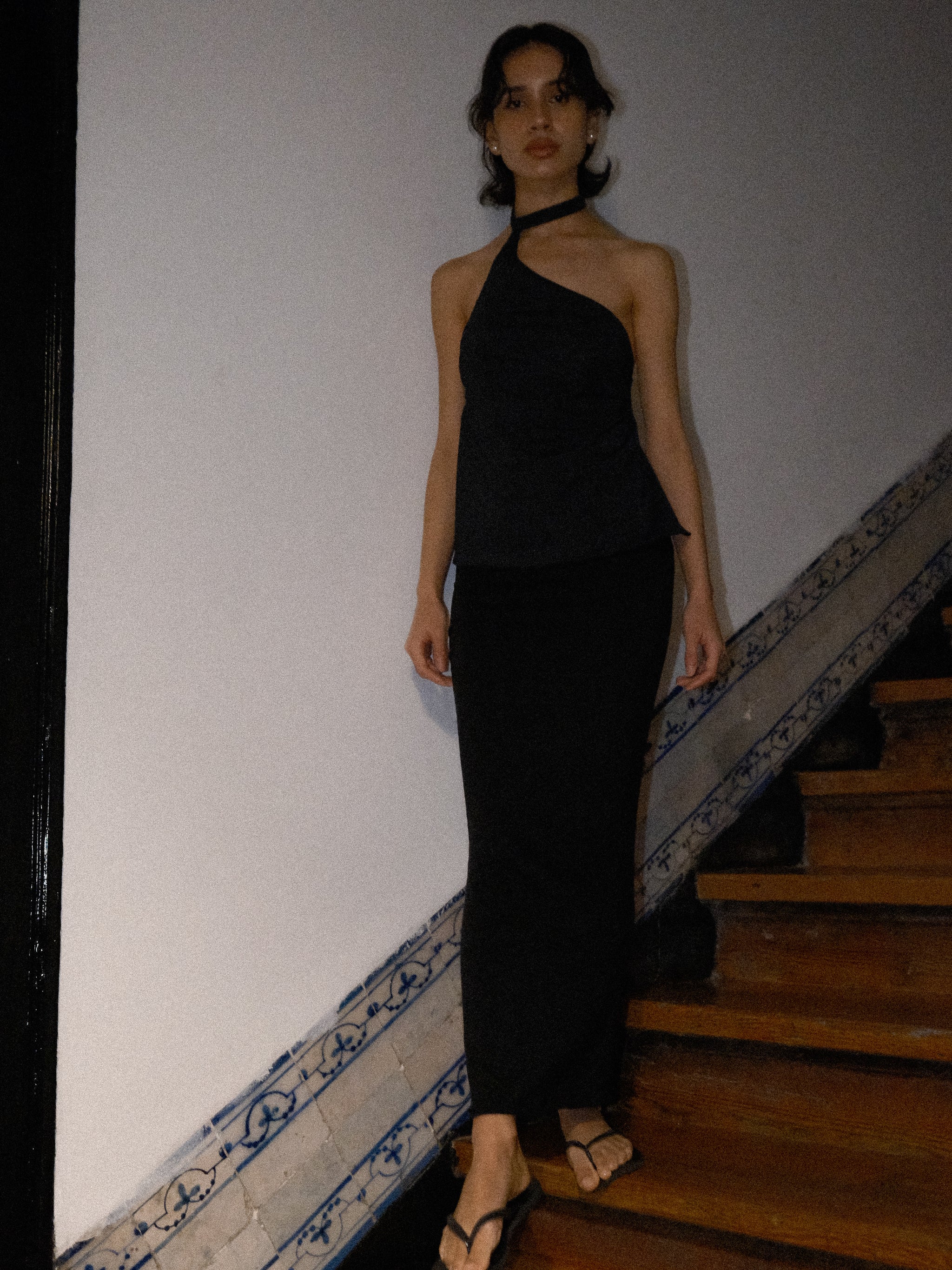 DRESS OVER SKIRT - midnight black – SISANDI