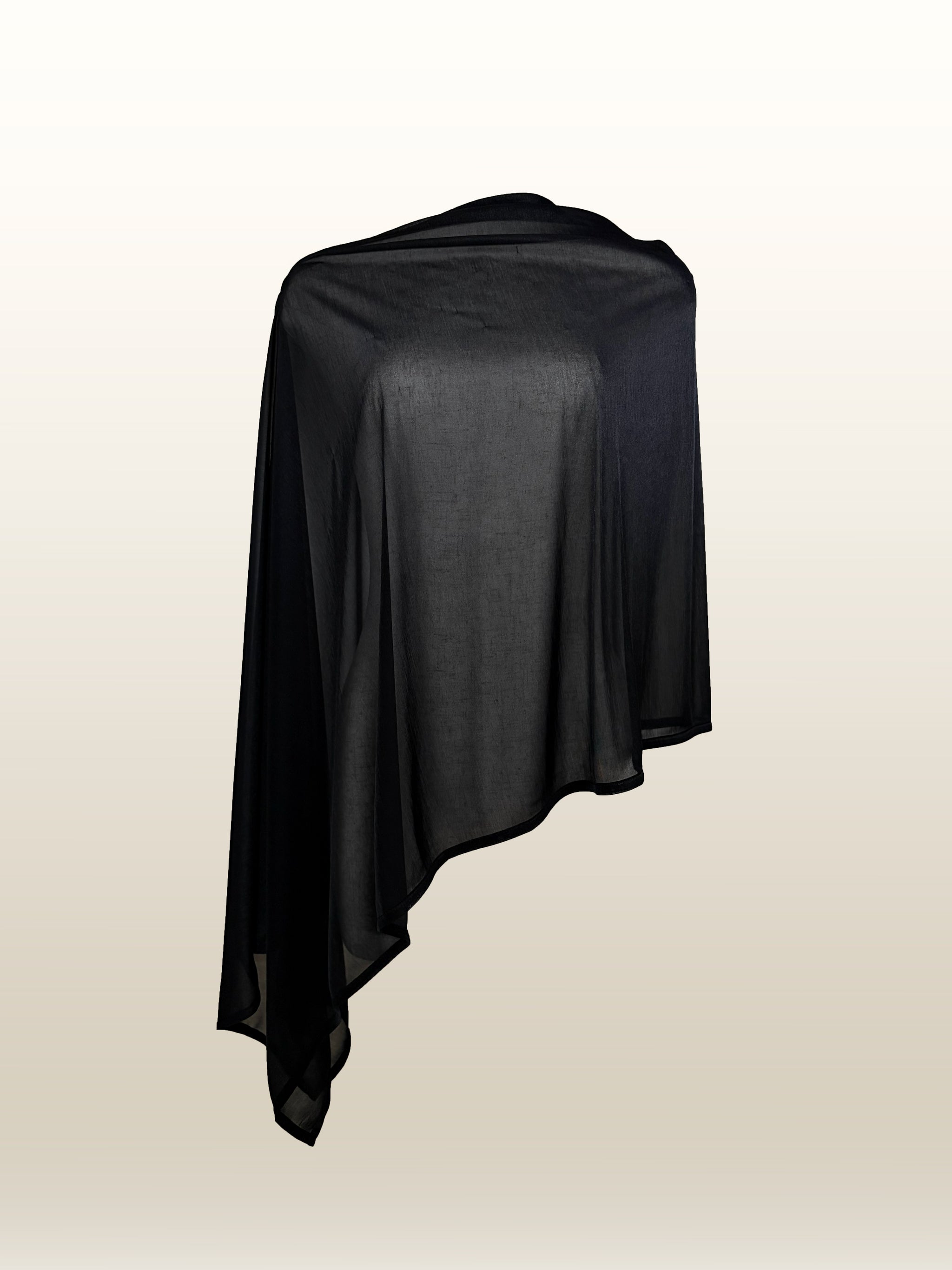DRESS OVER CAPE - midnight black – SISANDI