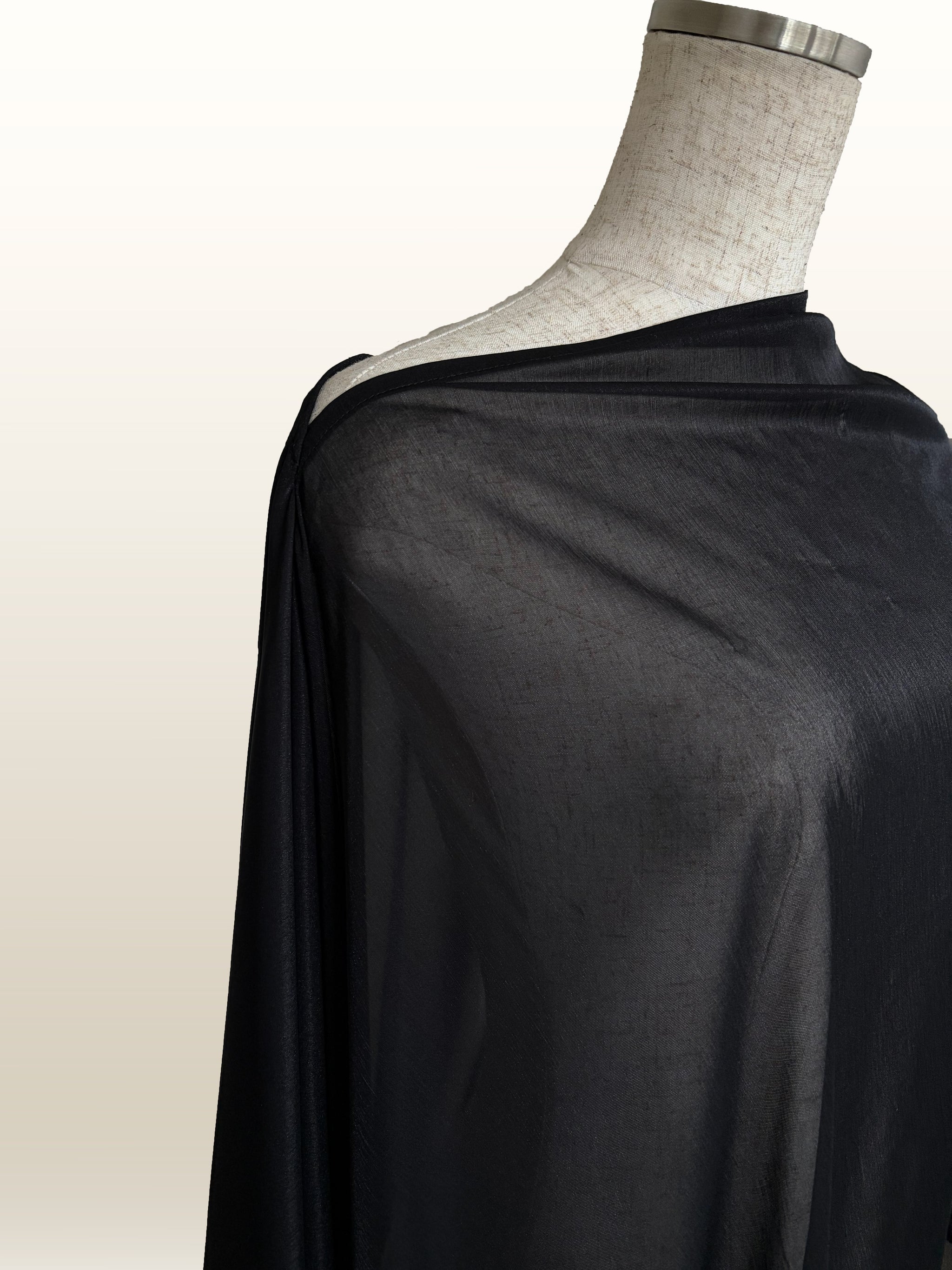 DRESS OVER CAPE - midnight black – SISANDI